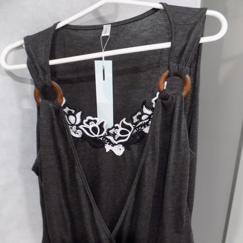Women's Very Cute Lotus Floral Dress Top